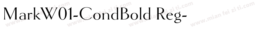 MarkW01-CondBold Reg字体转换